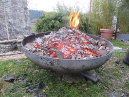 XXL Feuerschale 120 cm🤩 30 cm tief sehr Robuste Grillstelle
