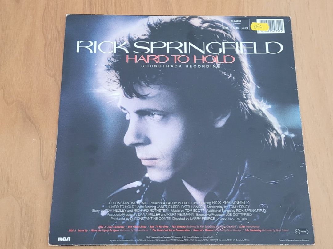 Schallplatten: LP Rick Springfield – Gebraucht aus Martigny von MZ-67 1