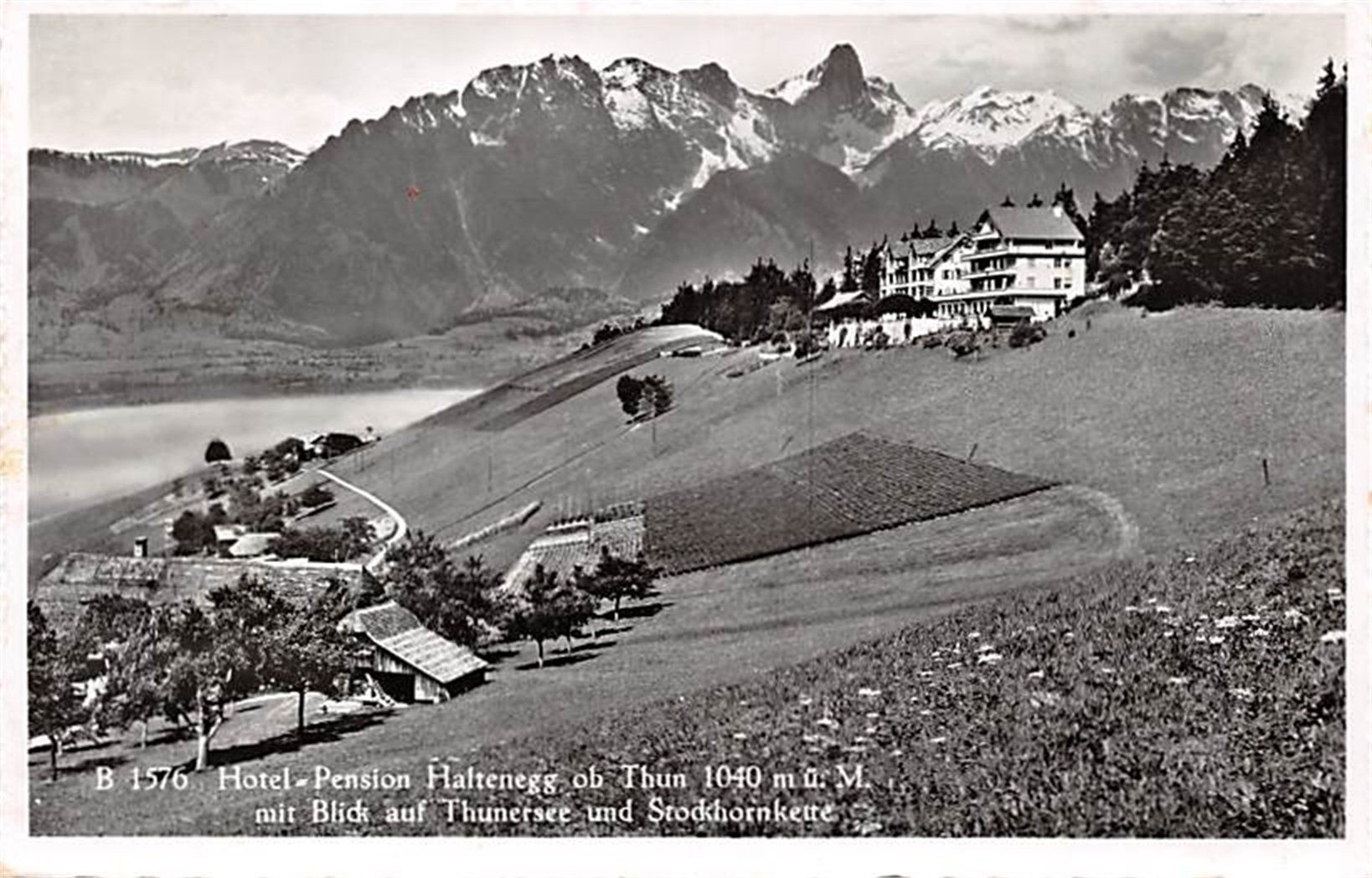 Cartes postales: Haltenegg ob Thun, Hotel Pension – D'occasion à Ottikon b.Kemptth. par Neptun1974