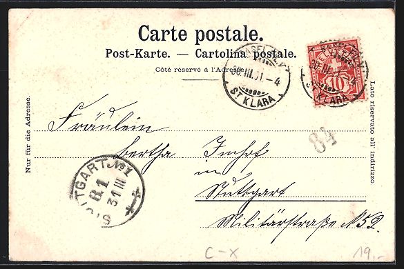Cartes postales: Litho Basel, Restaurant Barbe v. Z. Egle – D'occasion à Berlin par bartko-reher 1
