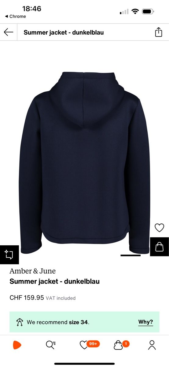 Giacche: Herbst Ubergangs Jacke Gr36 Dunkel Blau – Usato da zug venduto da saliviolyn 3