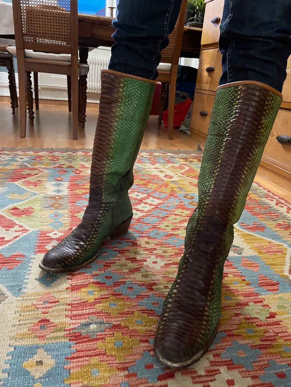 Prada Chaussures femmes: Vintage Prada Python boots green/brown Size 39 (eher 40) – D'occasion à Bern par Rigoler 3