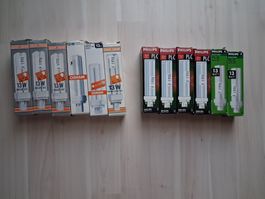 VERSCHIEDENE STECKSOCKEL LAMPE  13 WATT 4 PIN