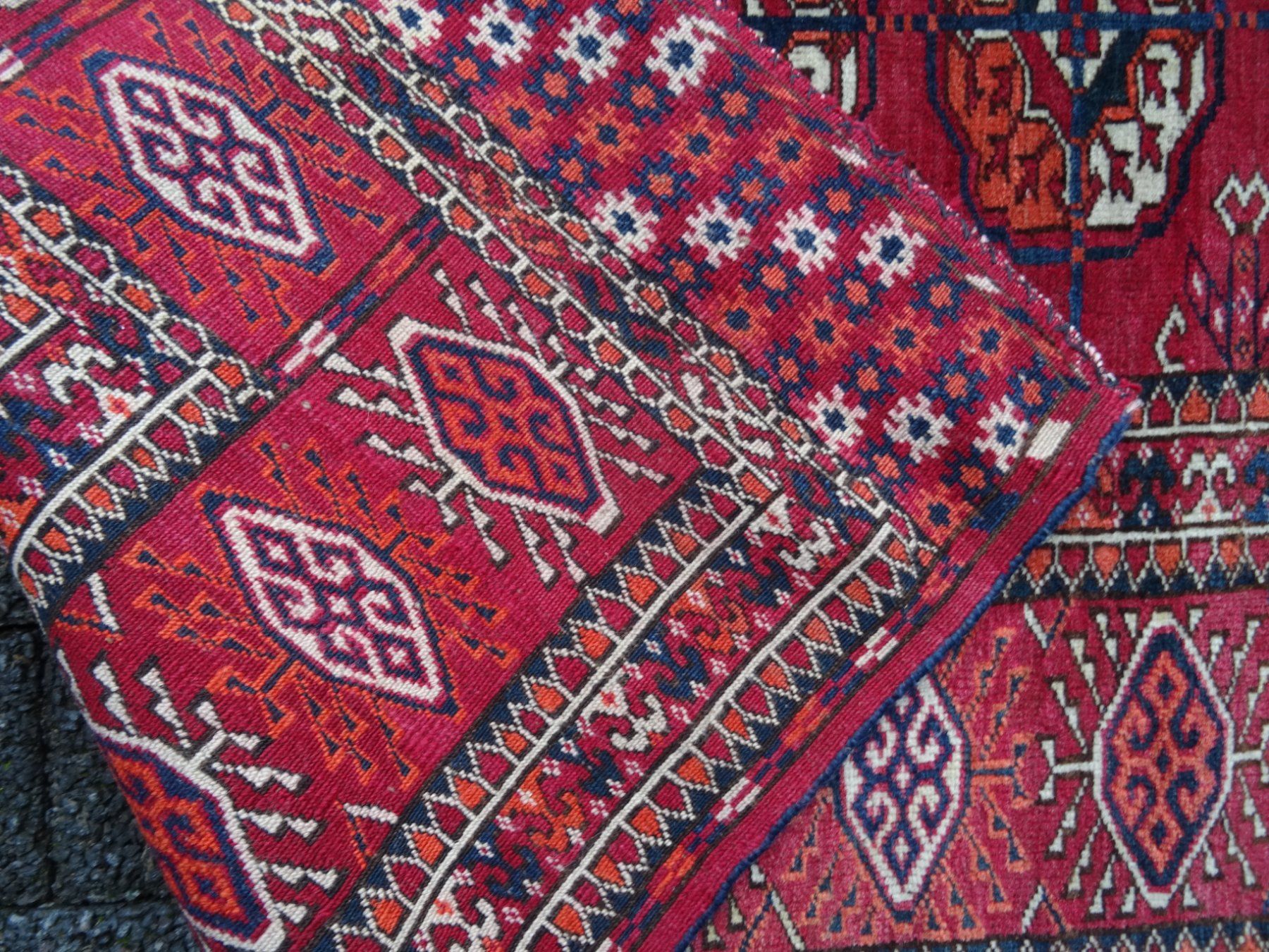 Tapis: schöner alter Teppich ca. 116 x 120 cm – Défectueux à Lupfig par JUTA09 4
