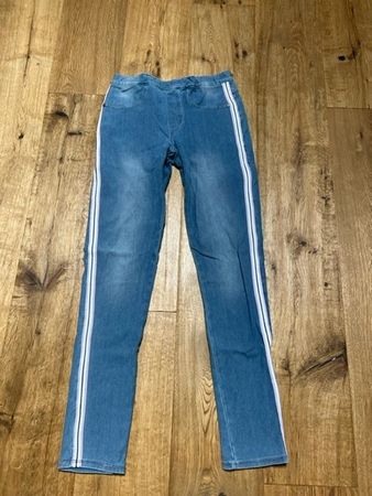 Jeanshose mit Streifen - Stretch - Treggings