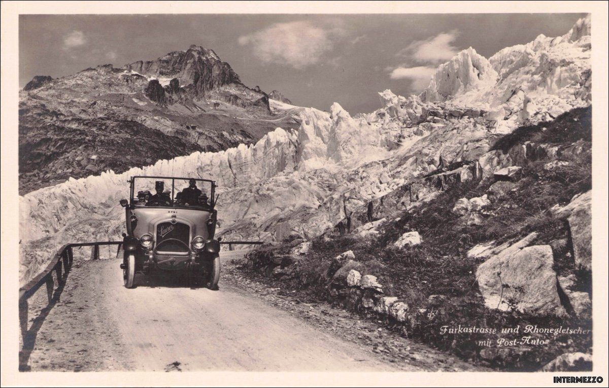 Cartoline postali: Postauto // Furkagletscher 1920 VS – Usato da Basel venduto da intermezzo12