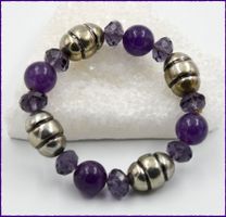 ♛ Amethyst Stretch Armband