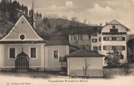 Alte Ansichtskarte Frauenkloster St. Josef bei Schwyz