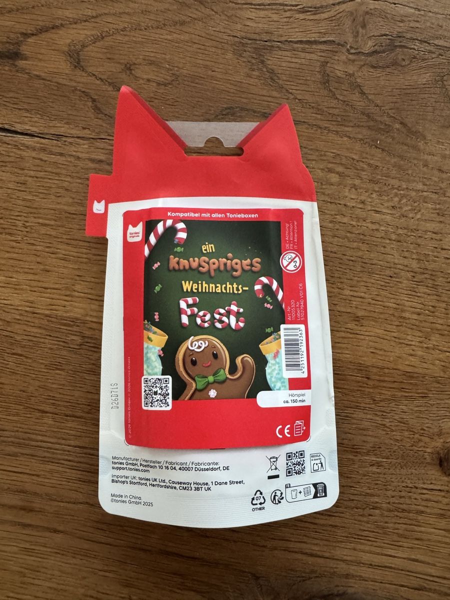 Tonies Statuette: Tonies ein knuspriges Weihnachtsfest – Nuovo e nell'imballaggio originale da Steinhausen venduto da chicco-locca 1