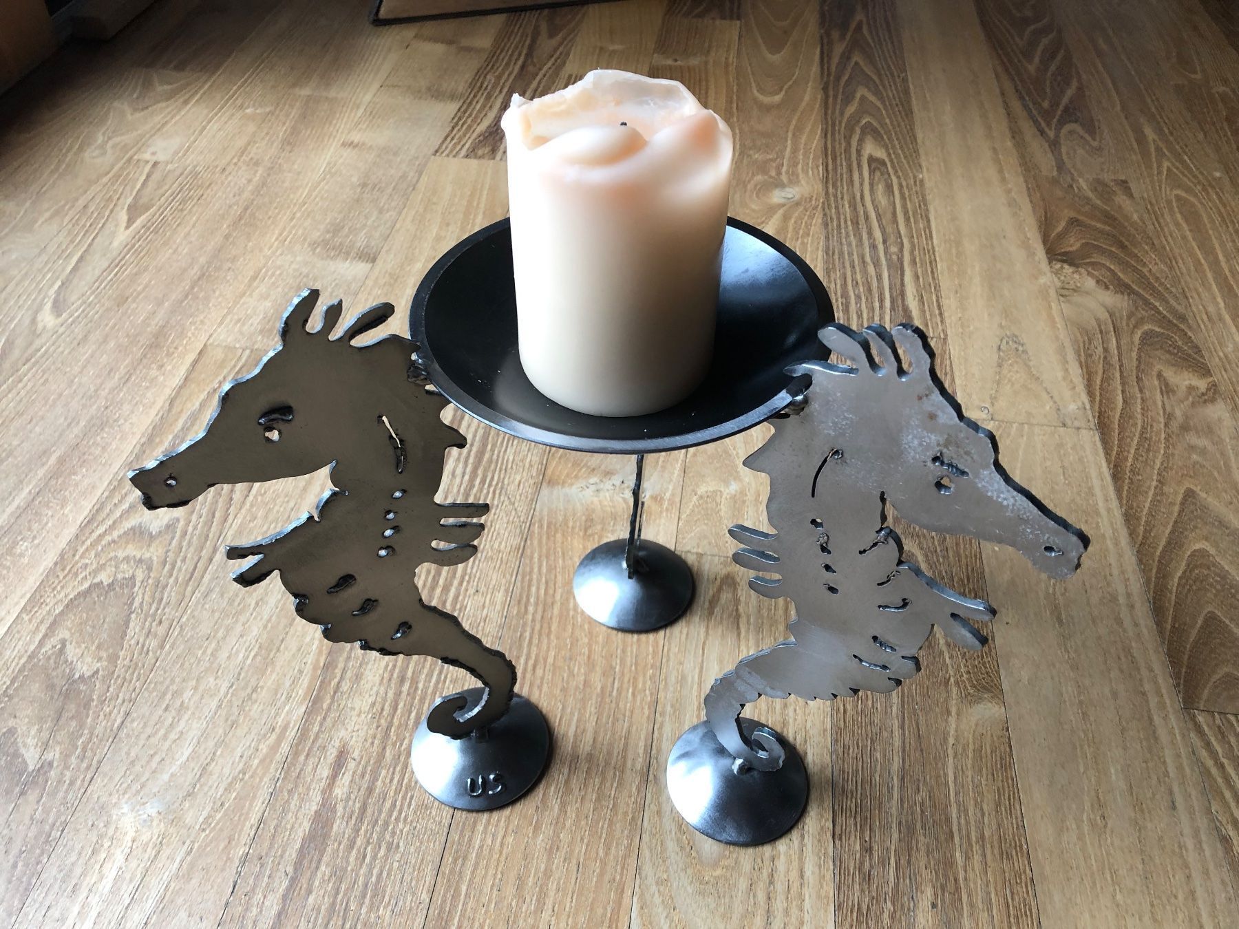Bougeoirs: Kerzenständer Skulptur Eisen – D'occasion à Sissach par skippylisa