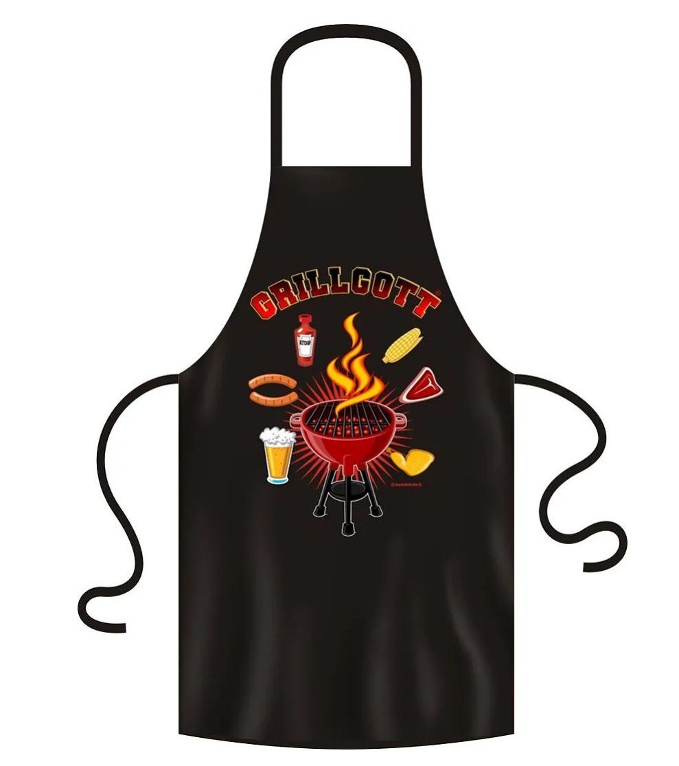 Grembiuli: Kochschürze - Grillgott – Nuovo (secondo la descrizione) da Ennetbürgen venduto da open24shop