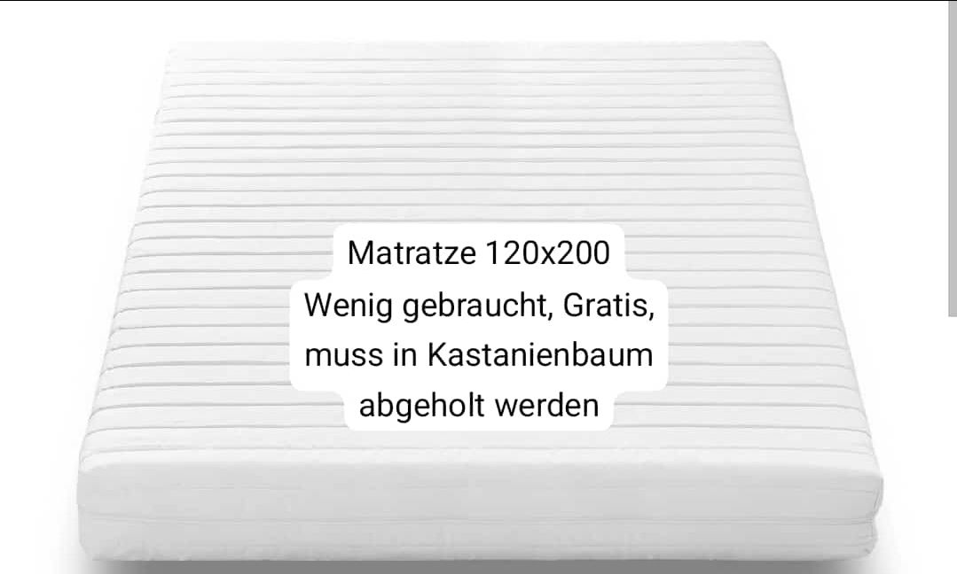 Matratzen: Matratze 120x200 – Gebraucht aus Kastanienbaum von Ging2x
