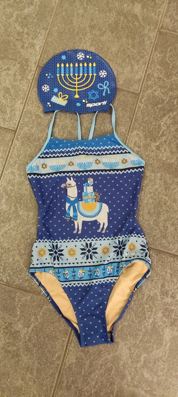 Costumi da bagno & Bikini: Badekleid Grösse 38 mit passender Badekappe – Nuovo e nell'imballaggio originale da Bonstetten venduto da Navilo 1