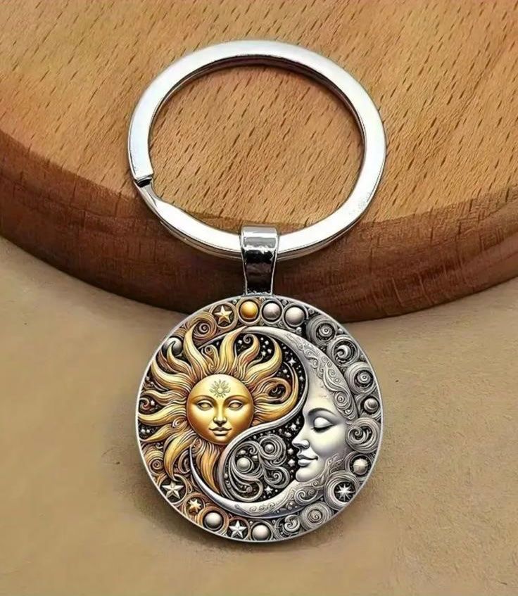 Portachiavi: Schlüsselanhänger Ying Yang Sonne & Mond – Nuovo e nell'imballaggio originale da Teufenthal AG venduto da MeineSchatztruhe 1