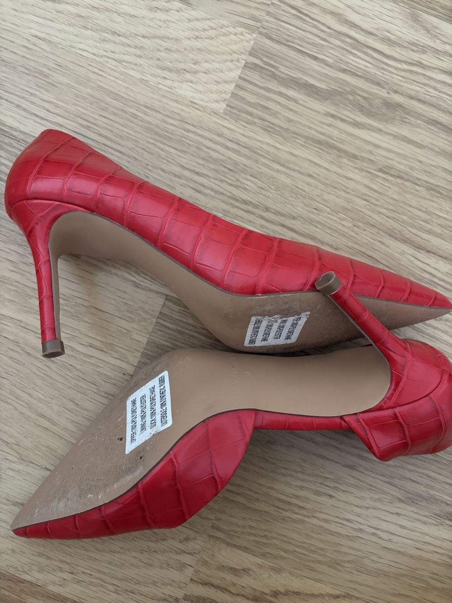 Na-kd Scarpe da donna: NA-KD Pumps rot Kroko-Optik Gr. 37,5  – Nuovo (secondo la descrizione) da Tann venduto da Dina.q 4