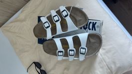 Birkenstock Arizona Big Buckle Sandalen Weiss Grösse 41