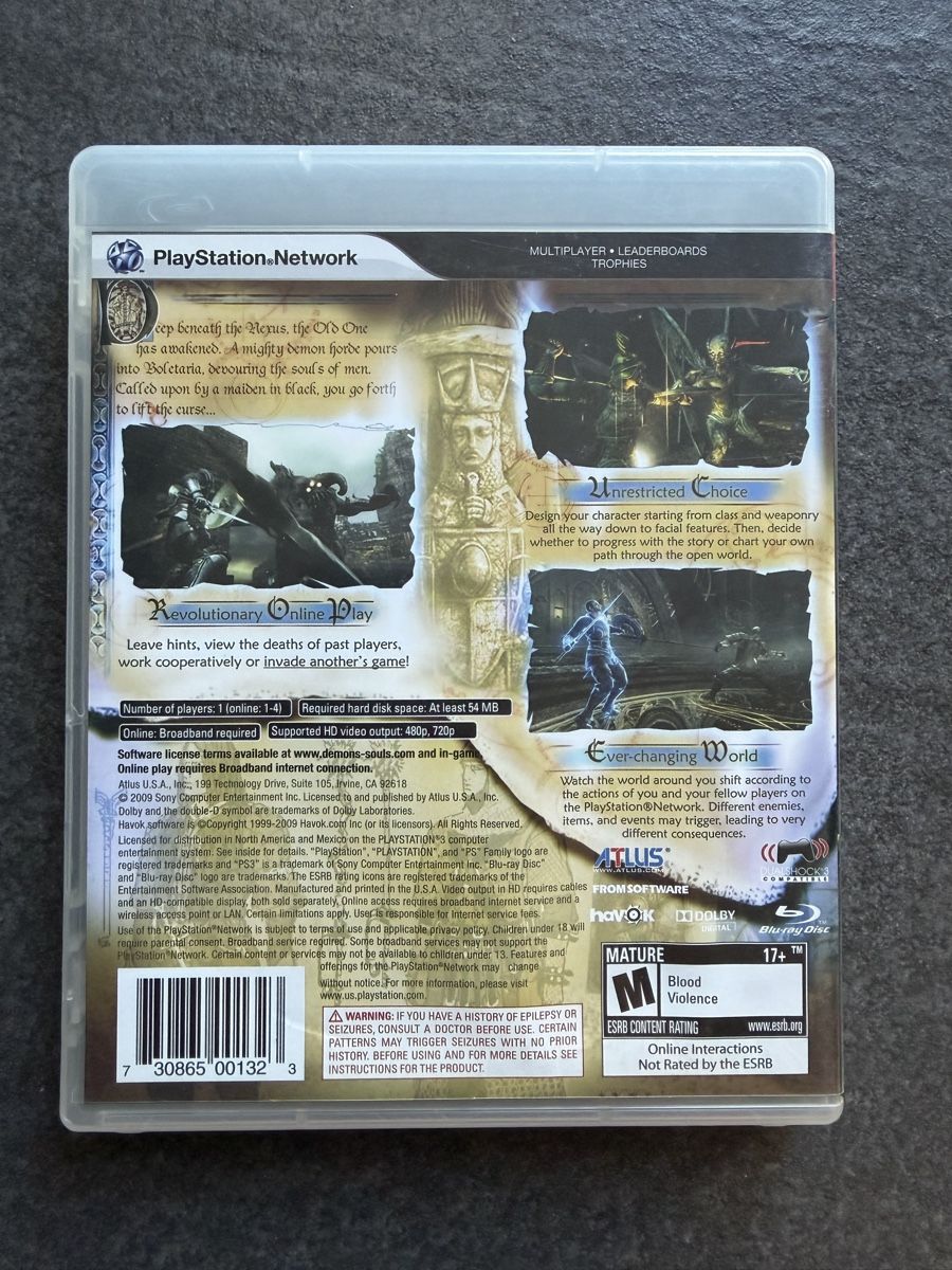 Sony Giochi: Demon's Souls PlayStation 3 NTSC – Usato da Zürich venduto da cENS0R 1