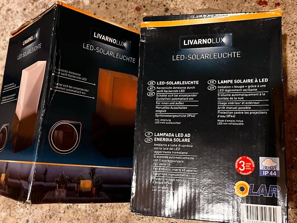 Lampade: Lux-Led-Solarleuchte (2 Stück) – Usato da Marly venduto da realdeal_2013