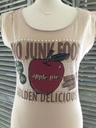 T-shirt beige APPLE PIE, marque ZEBRA