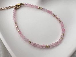 Bracelet en quartz rose - Rosenquartz Armband