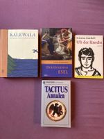 4 Klassiker Bücher: Kalewala, Gotthelf, Tacitus, Apuleius