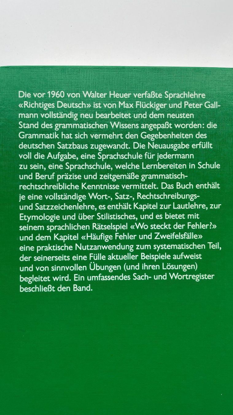 Libri: Richtiges Deutsch – Usato da Glattfelden venduto da cybermaxx 1