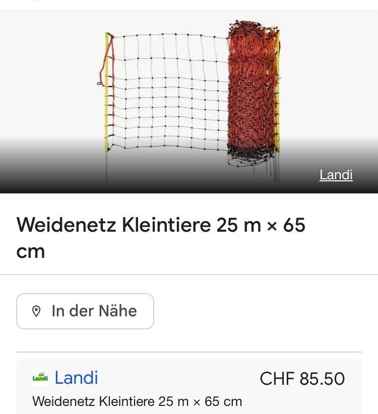 Autres équipements d'étable: Kleintierweidezaun – Neuf avec emballage d'origine à Balsthal par dasesaro 1