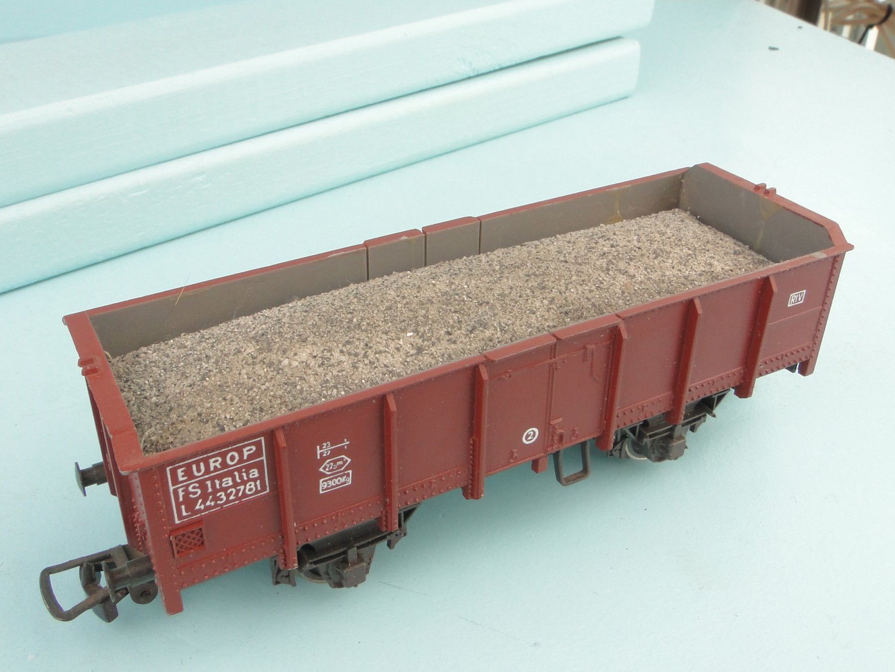 Rivarossi Modellini di ferrovie: Rivarossi 2 X 2009 Offener Güterwagen – Usato da Bülach venduto da cann11 5