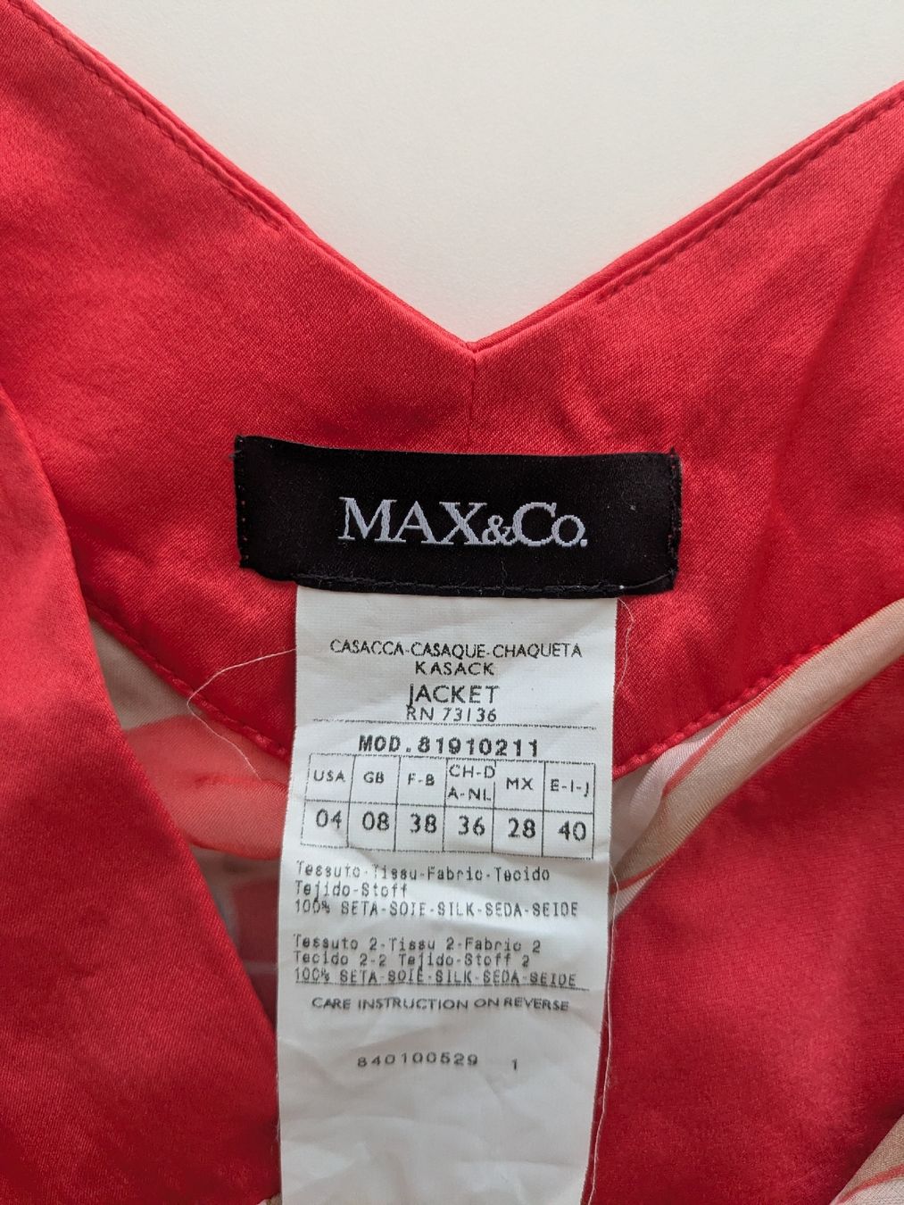 Camicette: Max&Co. Kasack Bluse bunt Seide Grösse One size  – Usato da Rorschach venduto da olg_5qq2 5