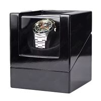 Eleganter Uhrenbeweger für 1 Uhr Watchwinder schwarz polier
