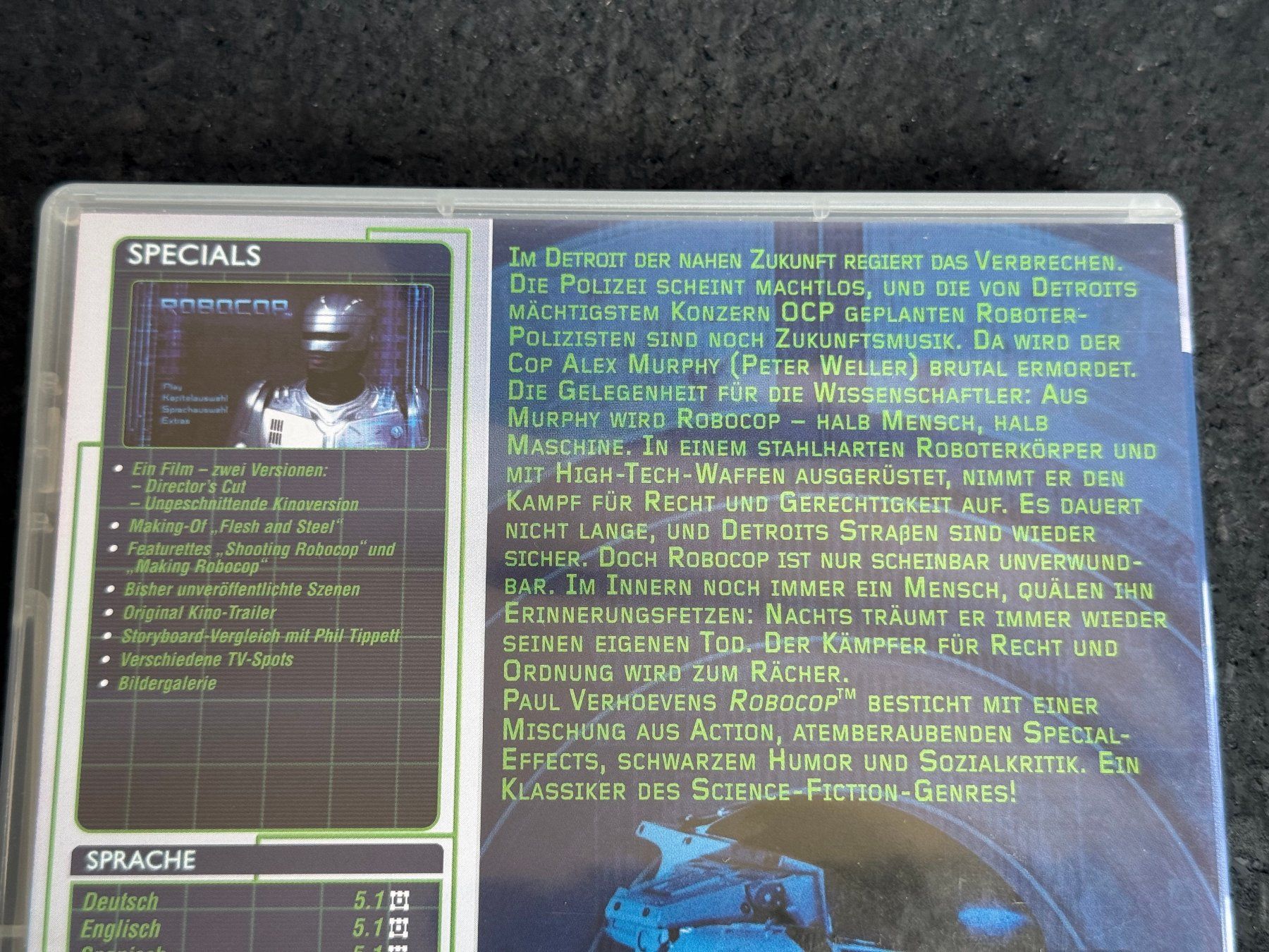 Tutti i DVDs: ROBOCOP Special Edition DVD DE/EN/SP – Usato da Fribourg venduto da tschjoly 2