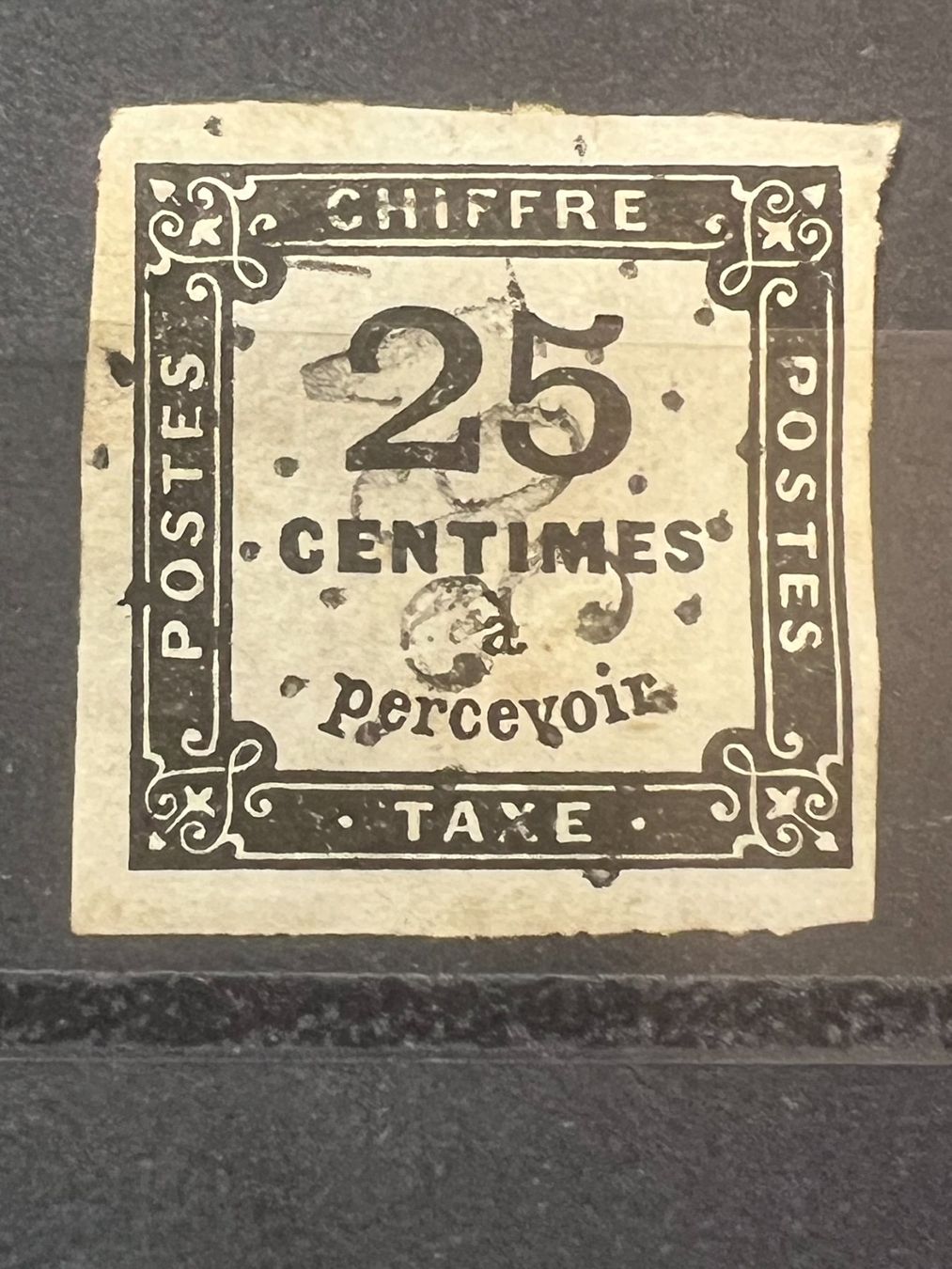 Alle Briefmarken: Timbre Taxe 25 centimes 1871 oblitérés – Gebraucht aus Lausanne von ffhoud 2