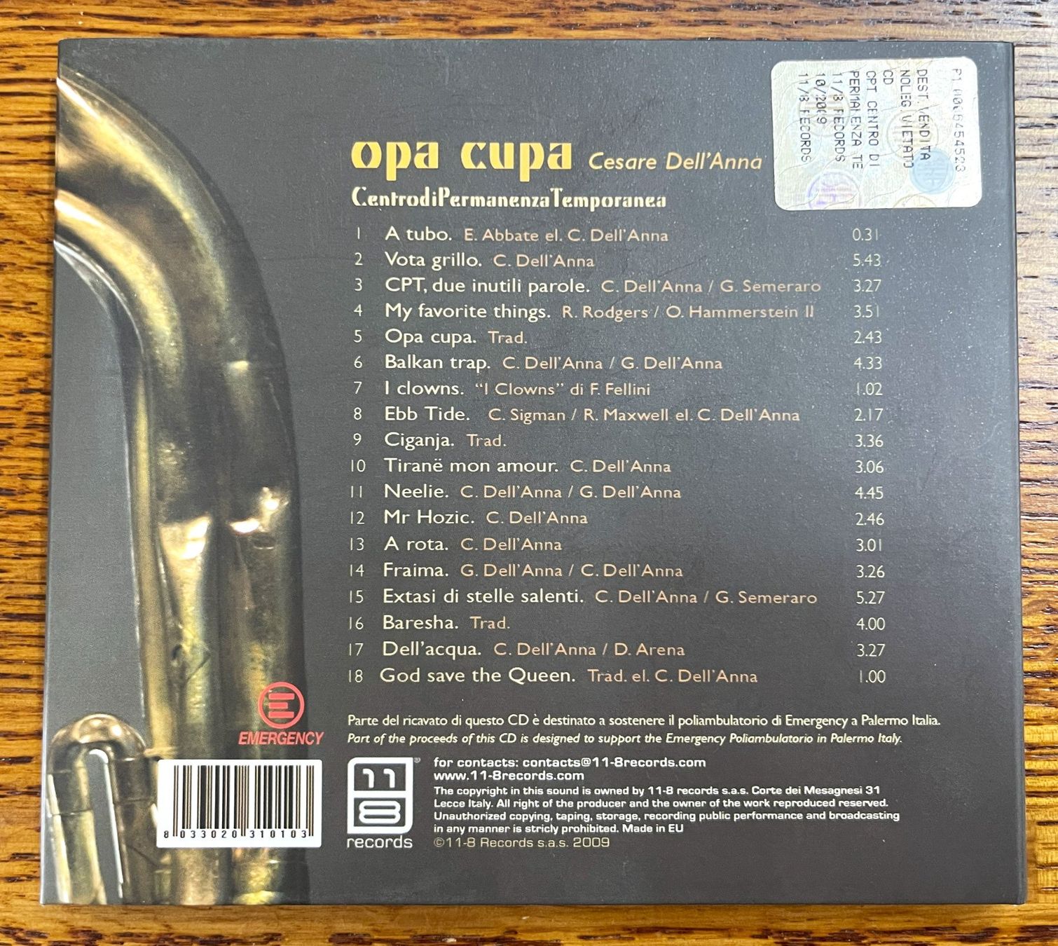 CD: OPA CUPA - Centro di Permanenza Temporanea CD – Usato da Oftringen venduto da Vucki 1