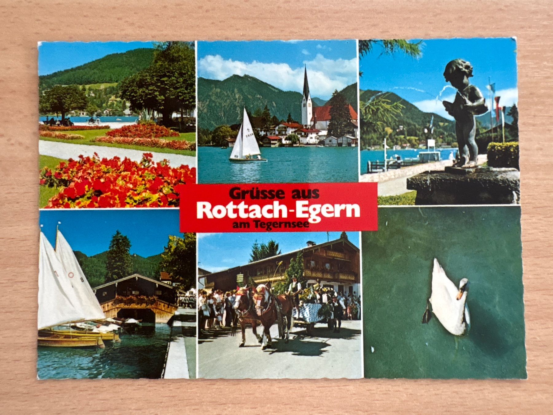 Cartoline postali: Ansichtskarte Rottach-Egern am Tegernsee – Usato da Ibach venduto da lisch3