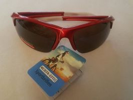 Rote Sport-Sonnenbrille 'Modern Optik'