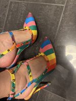 Pumps Celine mehrfarbig mit Nieten Grösse 39 gebraucht