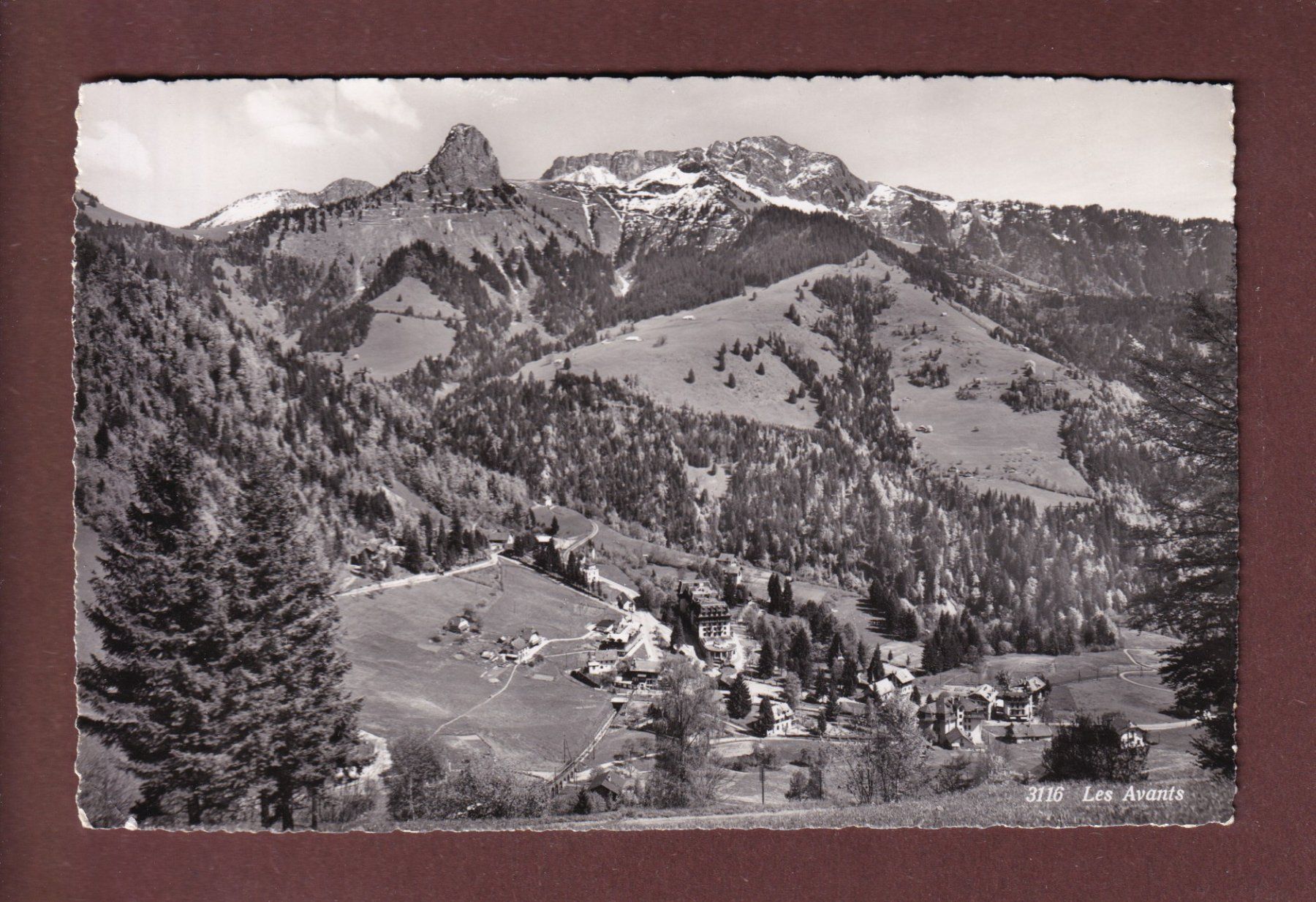 Cartoline postali: LES AVANTS - 1959 – Usato da Pully venduto da nicecards-shop
