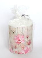 Kerze Rosen oder Magnolien