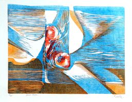 ART CONTEMPORAIN - lithographie - Francis Roulin