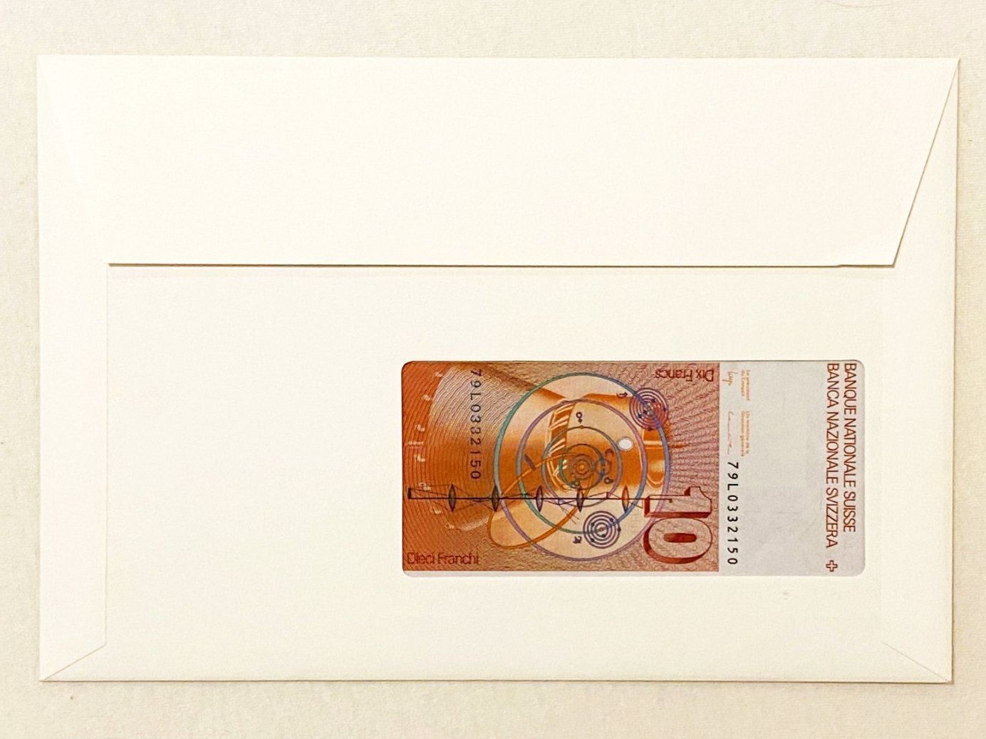 Banconote: Schweiz Banknotenbrief, 1979 UNC – Nuovo e nell'imballaggio originale da Weinfelden venduto da Bauselina 1