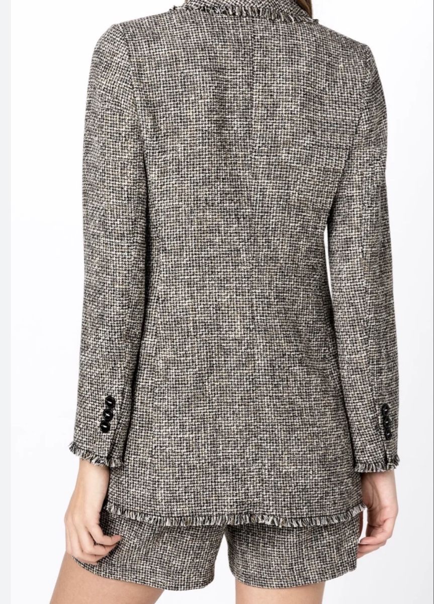 Hallhuber Giacche: Hallhuber Boucle Tweed Blazer grau Versand 9.- – Nuovo (secondo la descrizione) da Meilen venduto da ana9 1