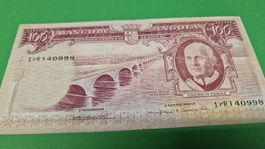 Alte Angola Banknote - 100 Escudos - Selten!