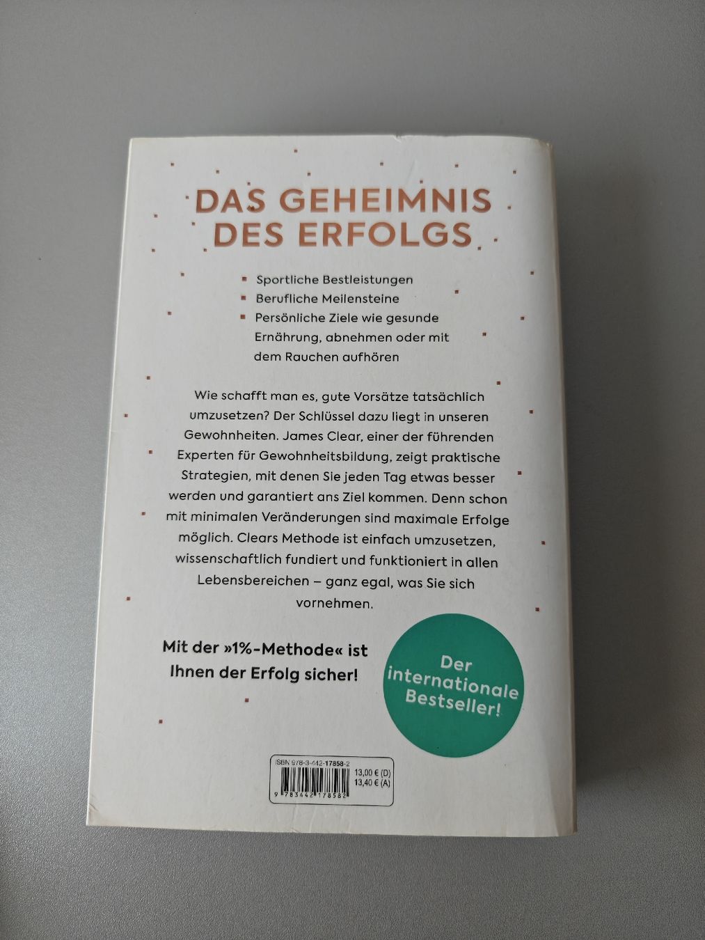 Libri: James Clear, Die 1% Methode  – Usato da Kreuzlingen venduto da ama_yp9z 1