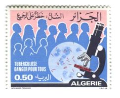 Briefmarke "Kampf gegen Tuberkulose". Algerien.