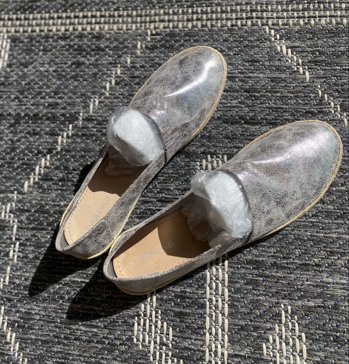 Damenschuhe: Anna Field Silver Loafers, Size 42 - Stylish & Comfy! – Neu und originalverpackt aus Safenwil von rgs_tg62