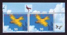 2001_1016_Flugzeug_AERO-Club_ Paar mit 2 Rand-Varianten ! **