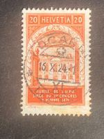 Schweiz 1924 UPU 20 Rp. Vollstempel LOCARNO 16.X.24