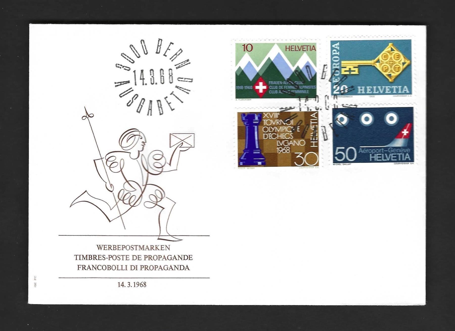 Tutti i francobolli: CH FDC Satz 1968 – Nuovo e nell'imballaggio originale da Koblenz venduto da Markenhimmel