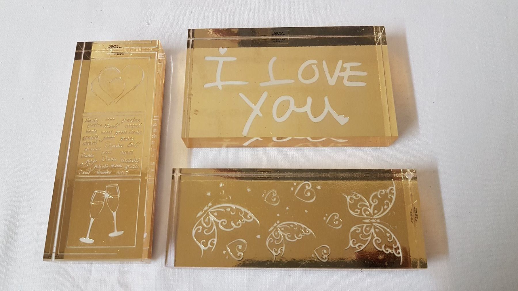 Stempel: Stempel "I love you" & Schmetterling – Gebraucht aus Thun von Nordkapp