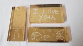 Stempel "I love you" & Schmetterling